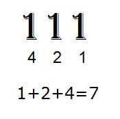 111= 7