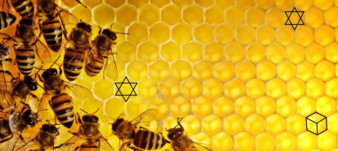 Bees and honeycomb Jews