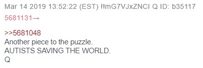 Qanon posts autism 2