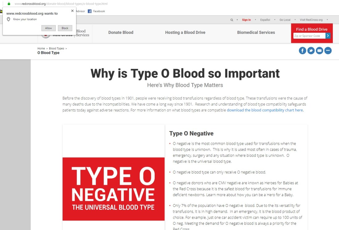 Red cross Know your location