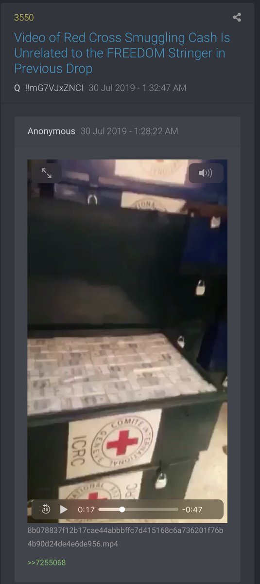 Red Cross smuggling cash